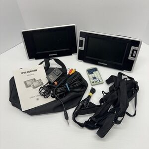 Sylvania SDVD8730 7" Dual Screen Portable DVD Player Tested READ